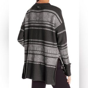BILLABONG Knit Sweater, Aztec, Grey, Small